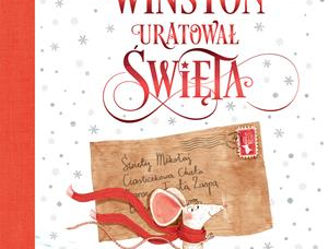 Okładka książki na której widać myszkę, która niesie list do świętego Mikołaja.