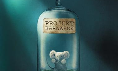 Okładka książki na której widać myszkę w słoiku.