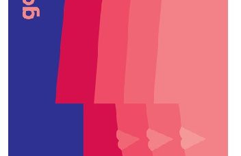 okładka książki fioletowa i czerwono-różowy profil kobiety