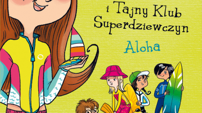 na jasnozielonej okładce rysunek Emi i pięciu przyjaciół