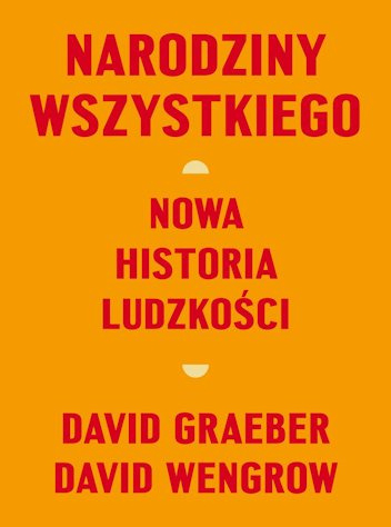 Na żółtym tle czerwony tytuł