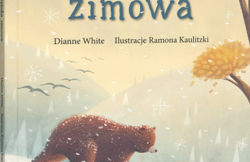 Dwa niedźwiedzie duży i mały schodzą z góry