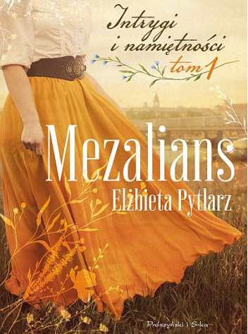 Kobieta w żółtej spódnicy na tle panoramy miasta