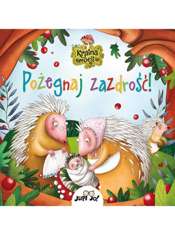 Rodzina jeży z małym jeżątkiem