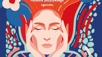 Rysunek twarzy kobiety wśród kwiatów