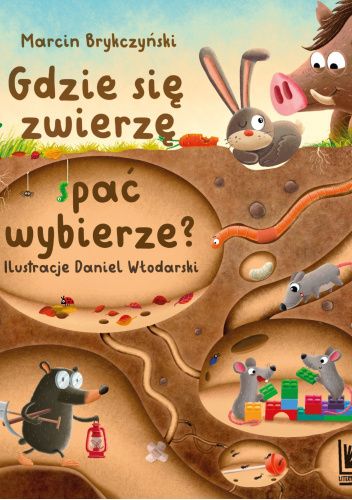 Rysunek norek zwierząt wybudowanych pod ziemią