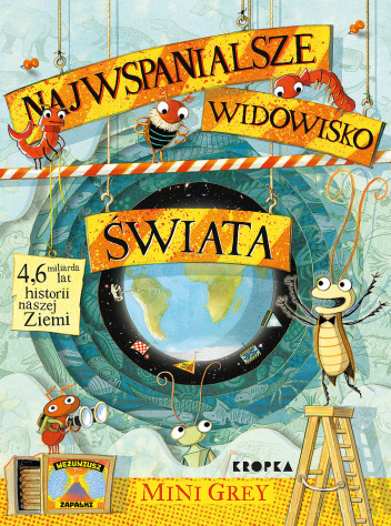 Robaczki na tle kuli ziemskiej