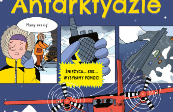 Czerwony samolot na tle płynących kier